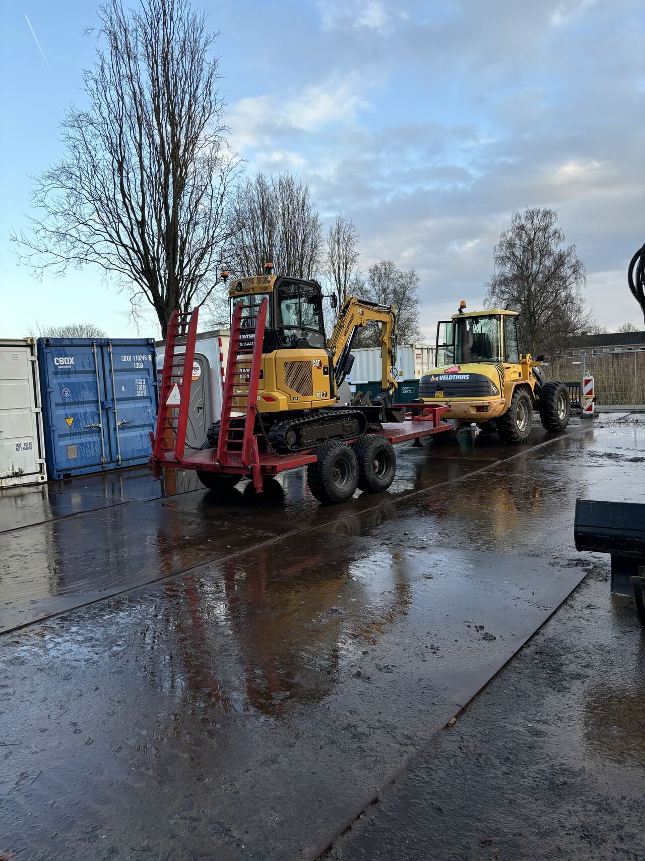 Bestrating voorbereiding